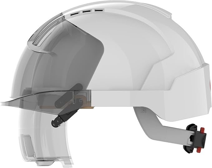 CASCO CON GAFAS EVO VISTALENS BLANCO/GRIS AHUMADO - VENTILADO 