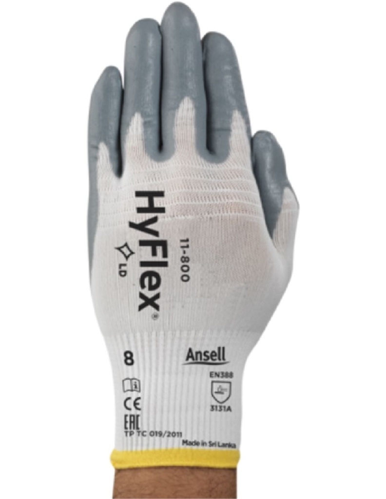 GUANTES. HYFLEX PUNTO REC. NITRILO