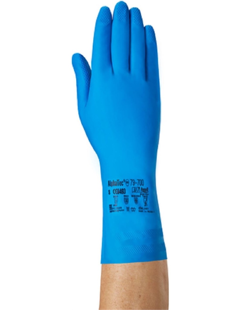 GUANTES ANSELL VIRTEX NIT.AZUL 31 CM