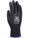 GUANTES. POLIAMIDA/PU ECOCONTACT NEGRO