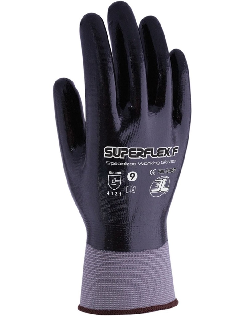 GUANTES 3L NITRILO P/EL DORSO CUBIERTO