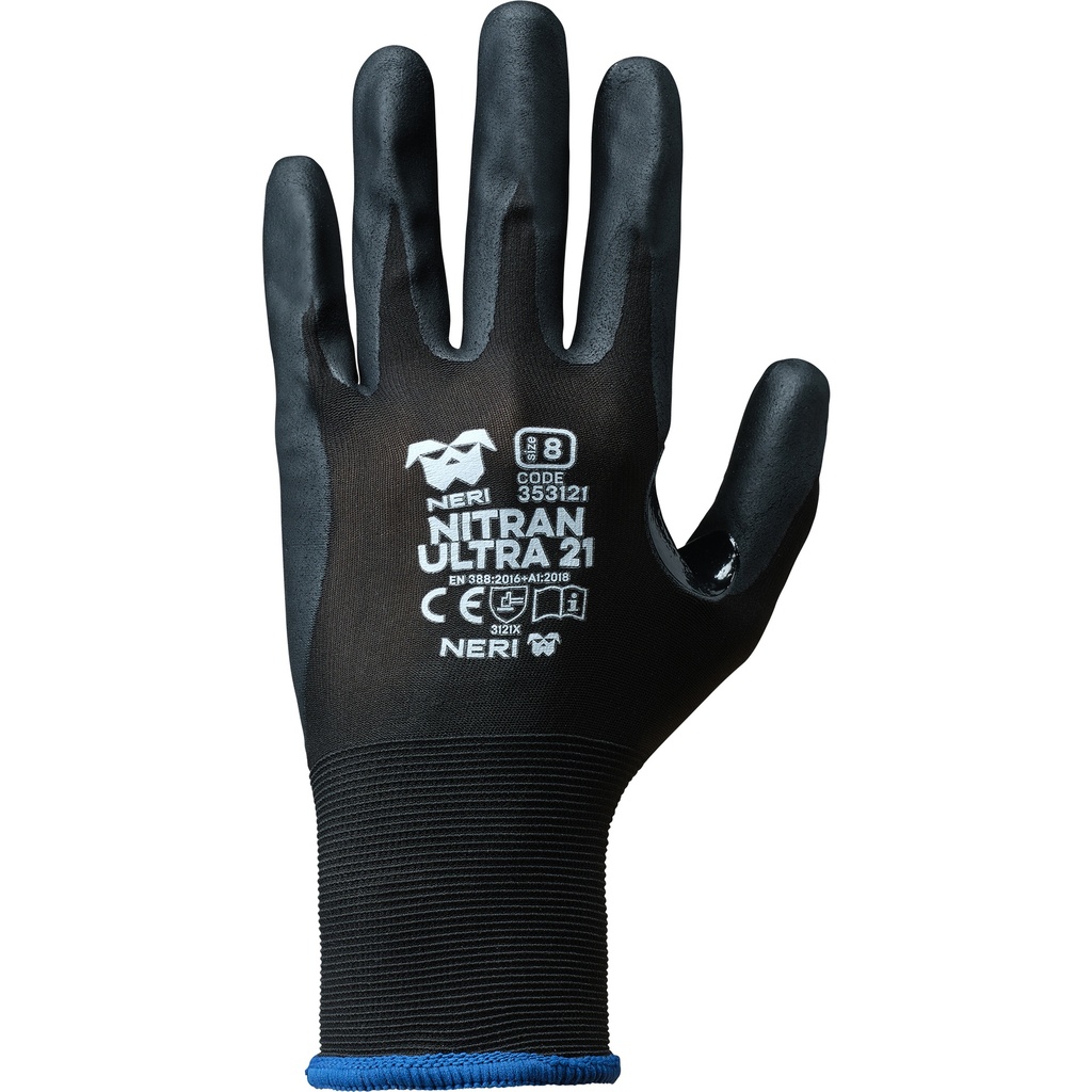 GUANTES. NYLON/NITRILO APTO PANTALLA TÁCTIL