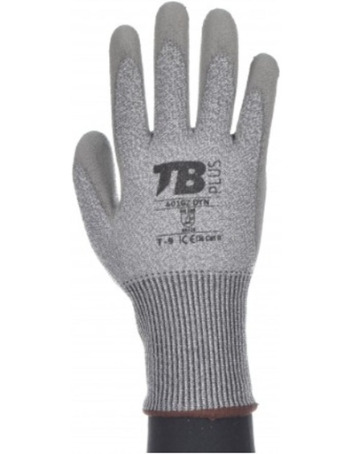 [401G2 DYN] GUANTES HPPE CON PALMA PU GRIS (CORTE 5)