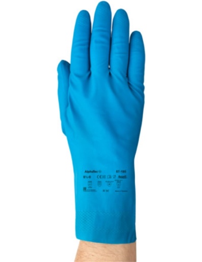 [87-195] GUANTES. ECONOHAND T/MENAJE AZUL