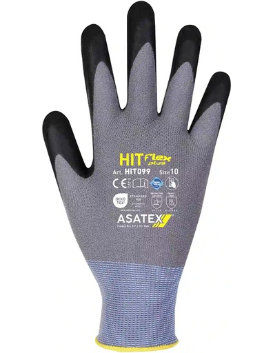 [HIT099] GUANTES. HITFLEX PLUS NITR-FOAM NEGRO