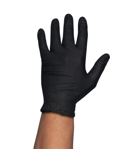 [NIT-NEG-5GR] GUANTES NITRILO NEG. S/P 5,0 GR (C/100)