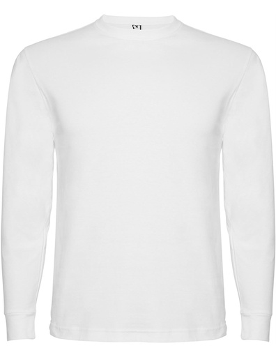 [POINTER 1204] CAMISETA (AD)M/L PUÑOS CANALE BLANCA 